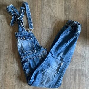 Modern Distressed Overalls